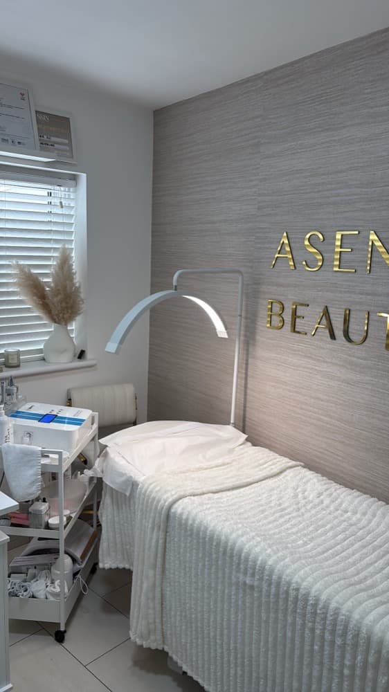 The Asena Beauty treatment room in Cuffley