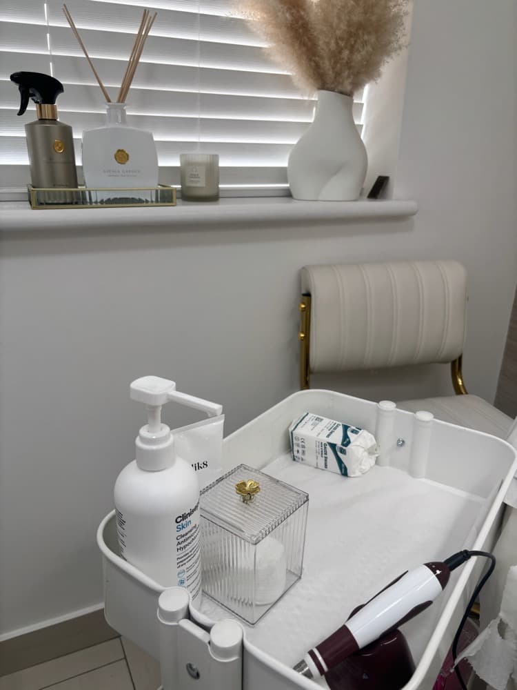 Skincare and details in the studio